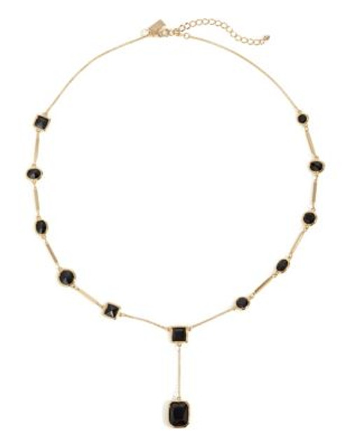 Kate Spade New York Subtle Sparkle Goldtone Y Necklace - BLACK