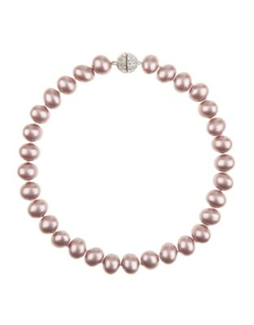 Jacques Vert 14MM Mauve Oval Pearl Necklace - PURPLE