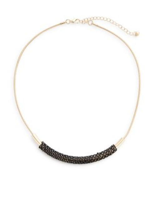 Expression Spiral Bar Necklace - BLACK