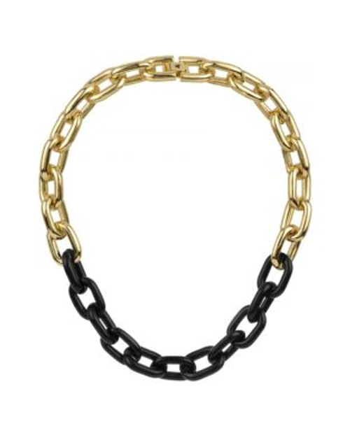 Sam Edelman Colourblock Links Necklace - GOLD