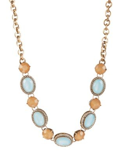 R.J. Graziano Pave Bezel Collar Necklace - BLUE
