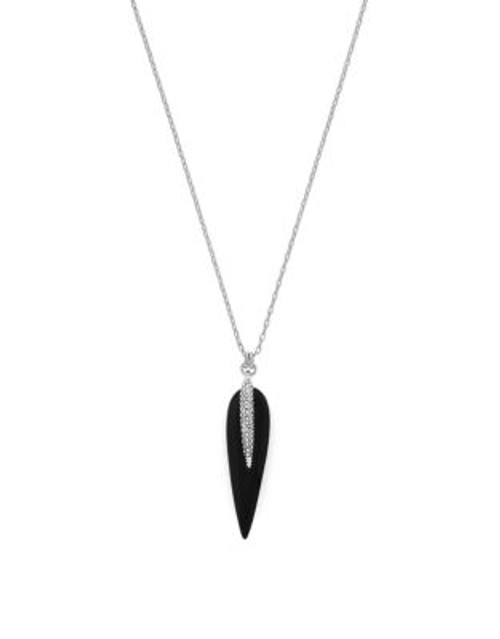 Vince Camuto Resin Spike Pendant - SILVER