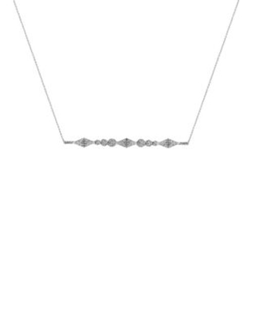 House Of Harlow 1960 Pave Bar Pendant Necklace - SILVER