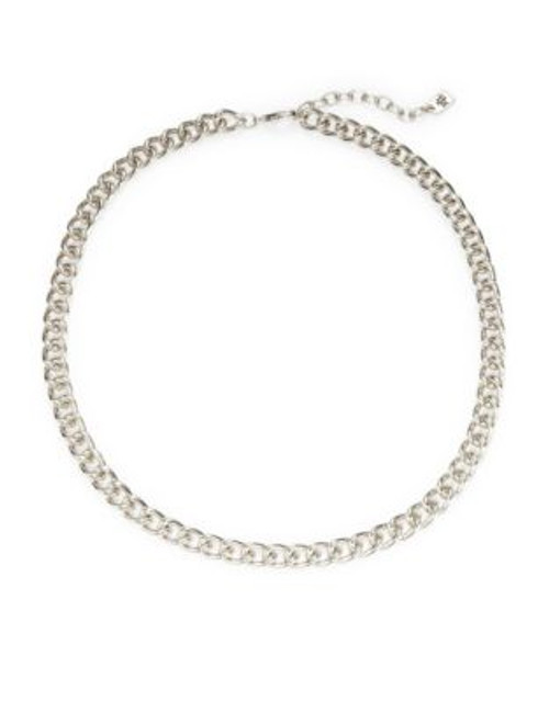 Lauren Ralph Lauren Curb Chain Collar Necklace - SILVERTONE