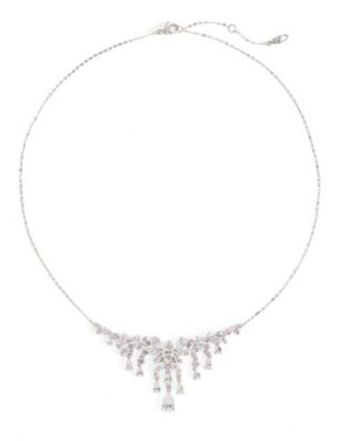 Nadri Fantasia Cubic Zirconia Dangle Necklace - SILVER