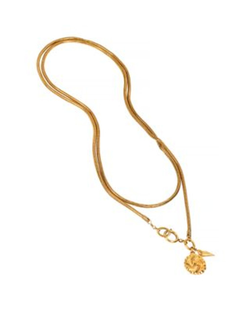 Diane Von Furstenberg Grand Prix Gemma Multi Chain Wrap Necklace - GOLD