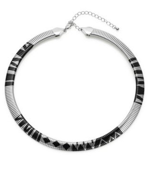 Expression Omega Geo Choker Necklace - BLACK