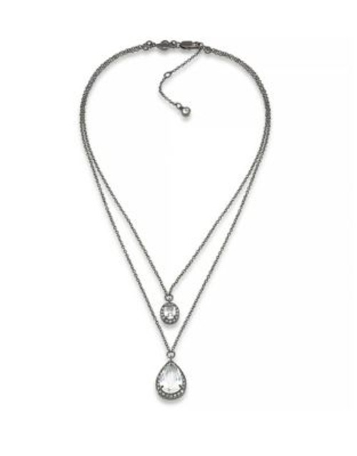 Carolee Phantom Layered Pendant Necklace - WHITE