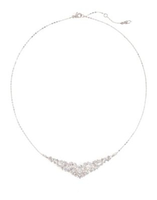 Nadri Fantasia Cubic Zirconia Statement Necklace - SILVER