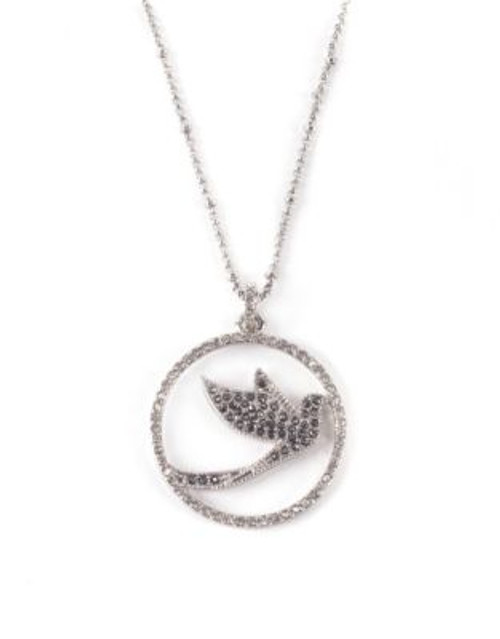 Lonna & Lilly Bird Silhouette Pendant Necklace - CRYSTAL