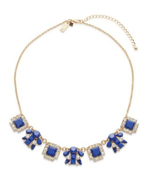 Kate Spade New York Mini Emblem Statement Necklace - BLUE MULTI