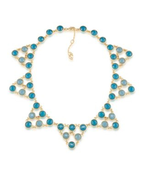 Carolee Bayou Blues Dramatic Collar Necklace - DARK BLUE