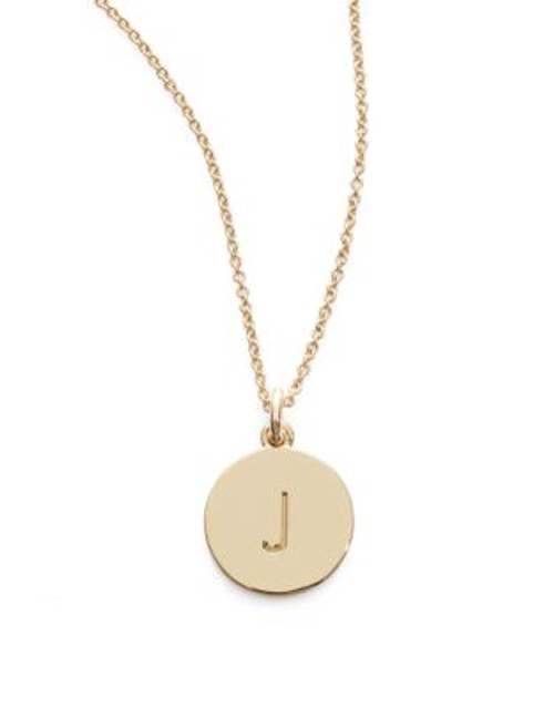 Kate Spade New York Idiom Pendant Necklace - J