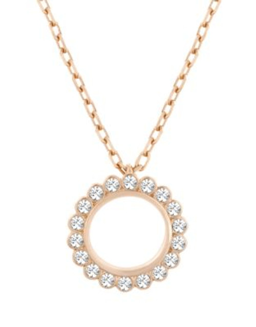 Swarovski Rose Gold Tone Swarovski Crystal Cathy Pendant Necklace - ROSE GOLD