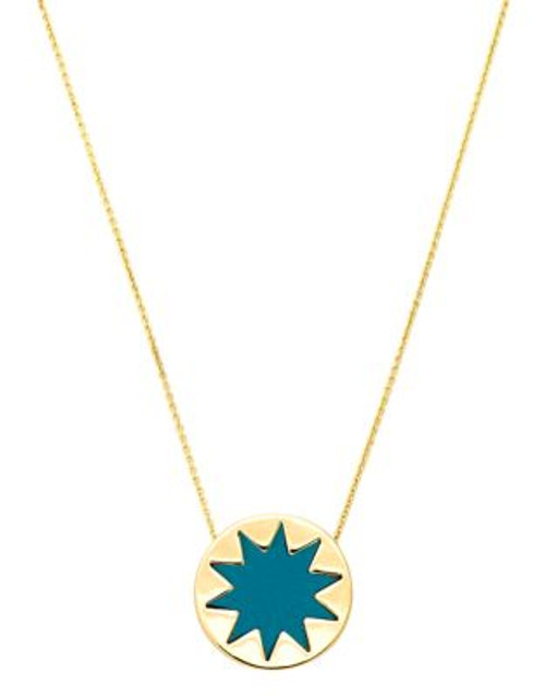 House Of Harlow 1960 Mini Sunburst Pendant Necklace - TEAL