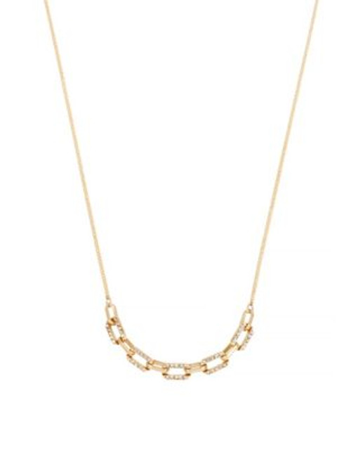 Kenneth Cole New York Pavé Link Necklace - CRYSTAL/GOLD