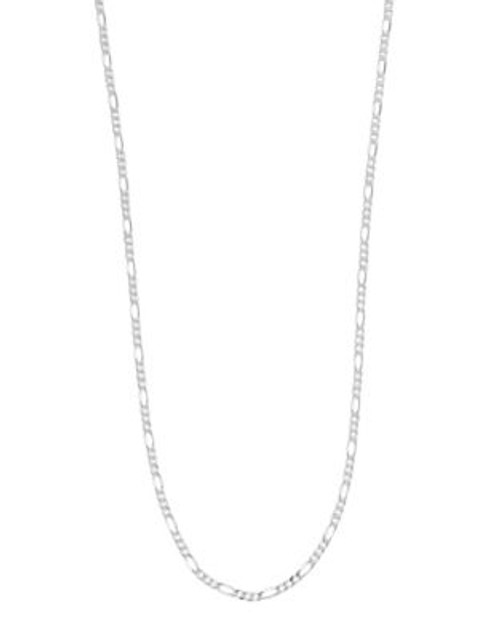 Expression Sterling Silver Figaro Necklace - SILVER - 30