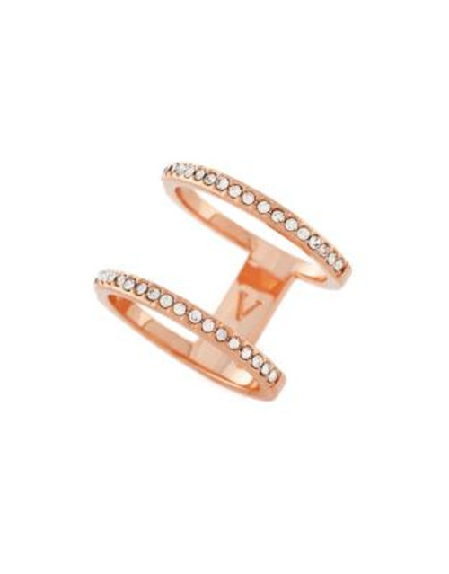 Vince Camuto Double Band Illusion Ring - ROSE GOLD - 7