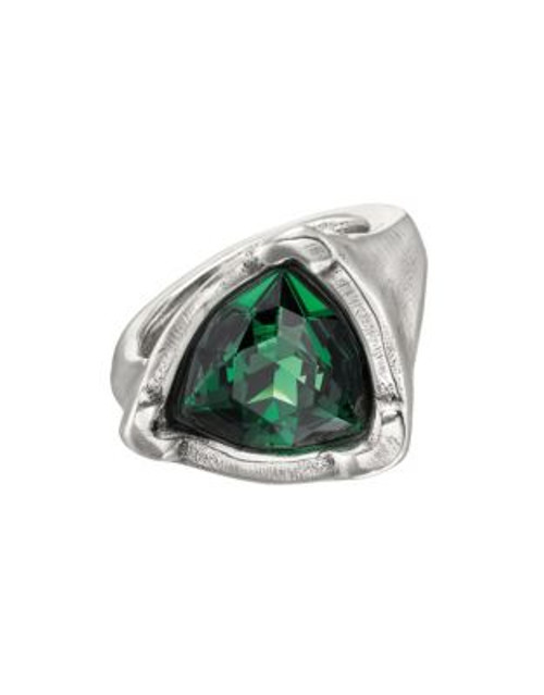 Uno De 50 SwarovskiCrystal Startrick Ring - GREEN - 7