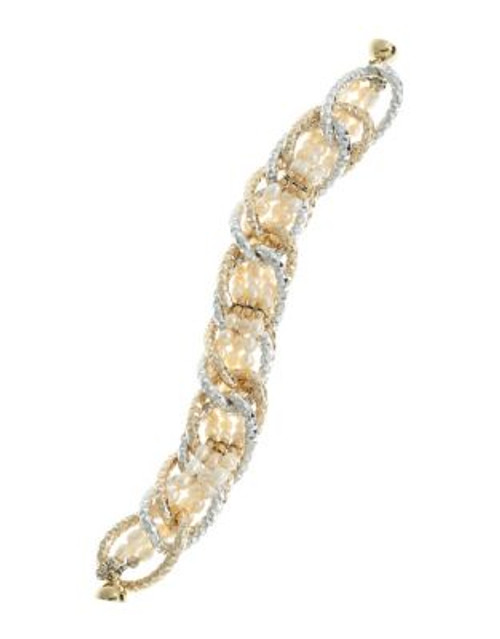 Jon De Porter Mixed Twist Chain Bracelet - WHITE GOLD