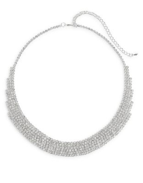 Cezanne Rhinestone Frontal Necklace - CRYSTAL