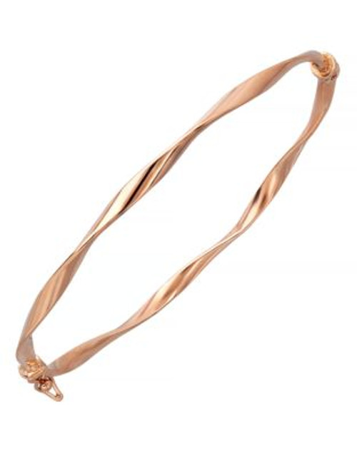 Fine Jewellery 14K Rose Gold Polished Twisted Bangle - ROSE GOLD