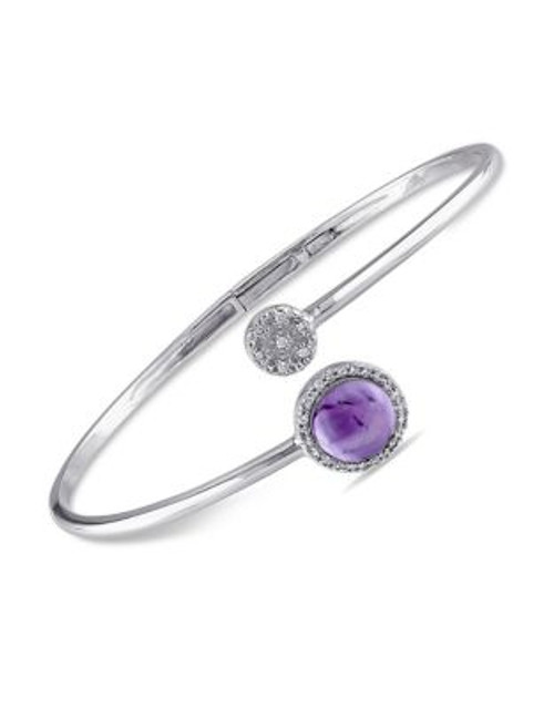 Concerto Diamond Amethyst and White Topaz Accent Bracelet - TOPAZ