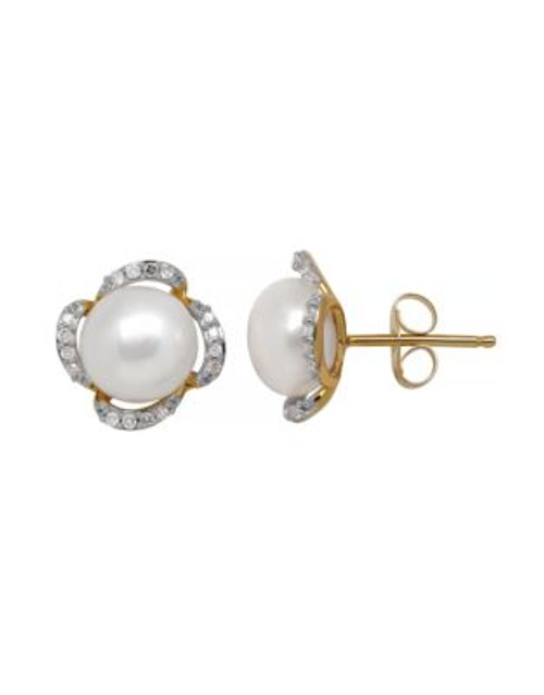 Fine Jewellery 14K Pearl Earring - WHITE