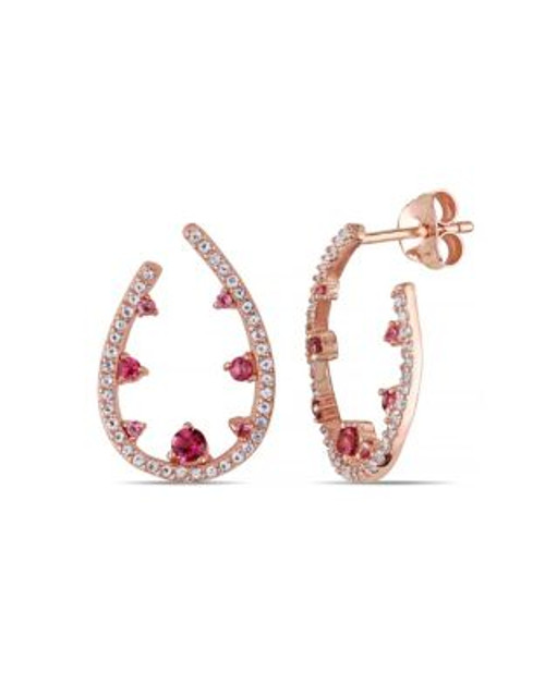 Concerto Tourmaline and Topaz Rose-Goldtone Sterling Silver Earrings - MULTI