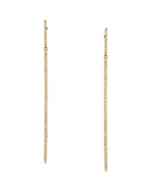Effy 0.35 TCW Diamond 14K Yellow Gold Linear Drop Earrings - DIAMOND