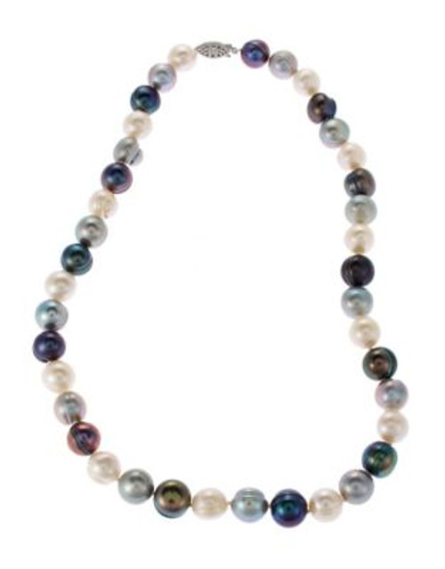 Fine Jewellery Multi Coloured Pearl Strand Necklace - MULTI COLOURED