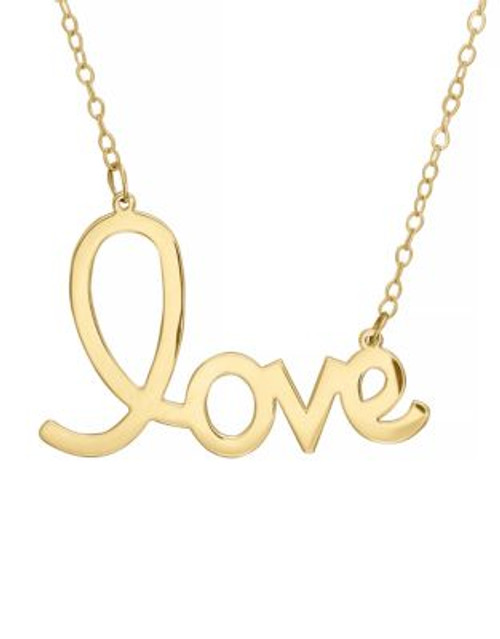 Fine Jewellery 14k Yellow Gold Love Necklace - YELLOW GOLD