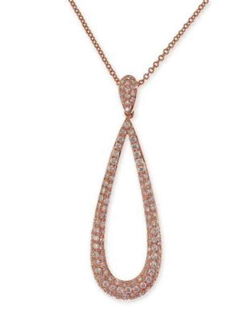 Effy 14K Rose Gold and Diamond Teardrop Pendant - ROSE GOLD