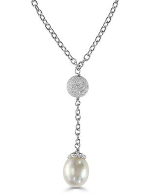 Effy Sterling Silver Freshwater Pearl Drop Necklace - PEARL