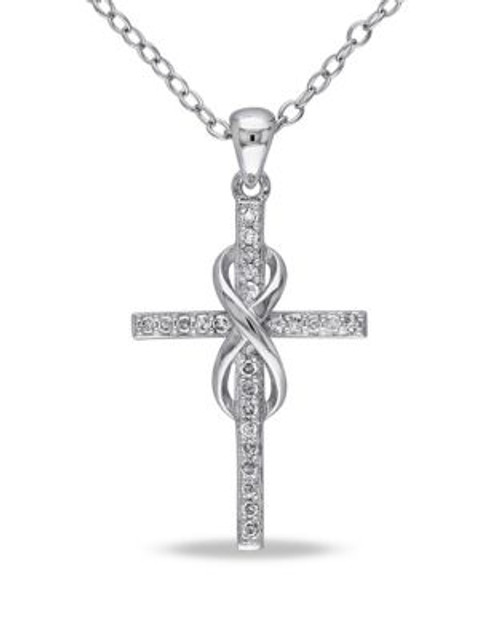 Concerto Diamond Infinity Cross Necklace - DIAMOND