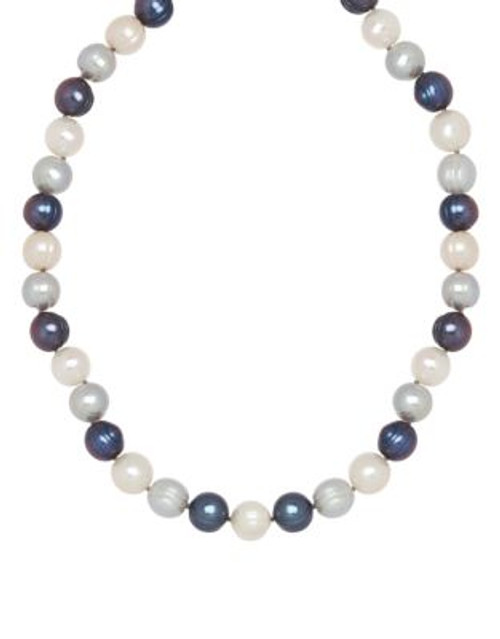 Honora Style Tuxedo Pearl Strand Necklace - MULTI