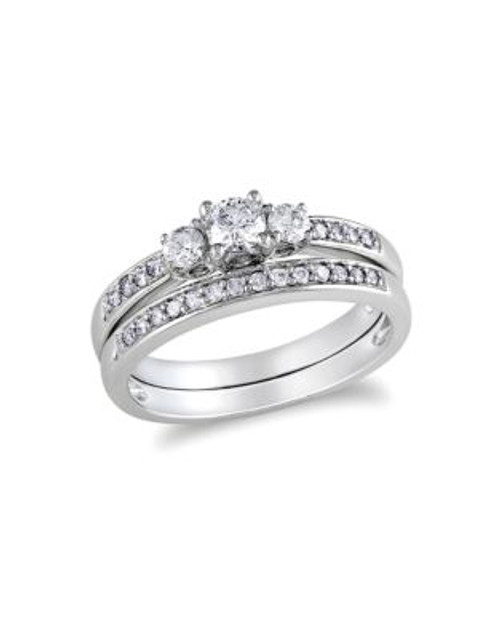 Concerto .5 CT Diamond TW 14k White Gold Bridal Set Ring - DIAMOND - 6