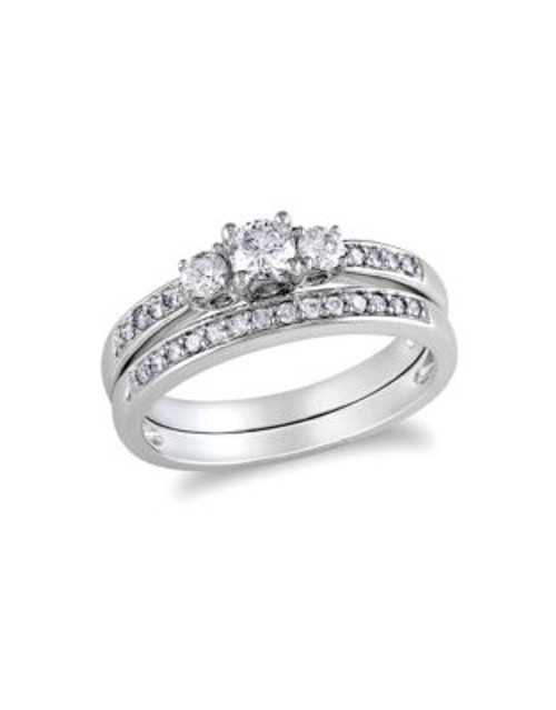 Concerto .5 CT Diamond TW 14k White Gold Bridal Set Ring - DIAMOND - 7