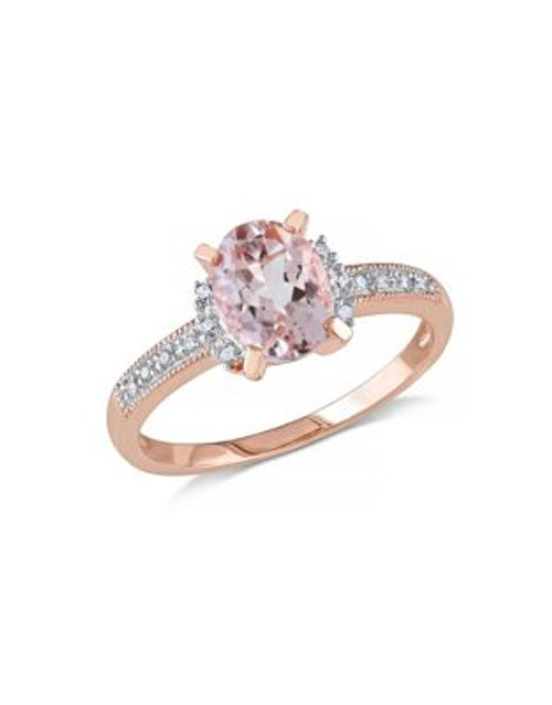 Concerto 1.14TCW Morganite and Diamond Ring - PINK - 6