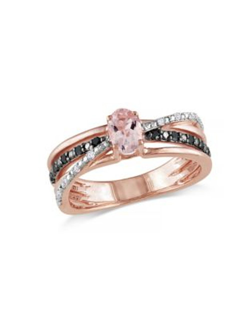 Concerto 0.5TCW Morganite and Diamond Ring - PINK - 7