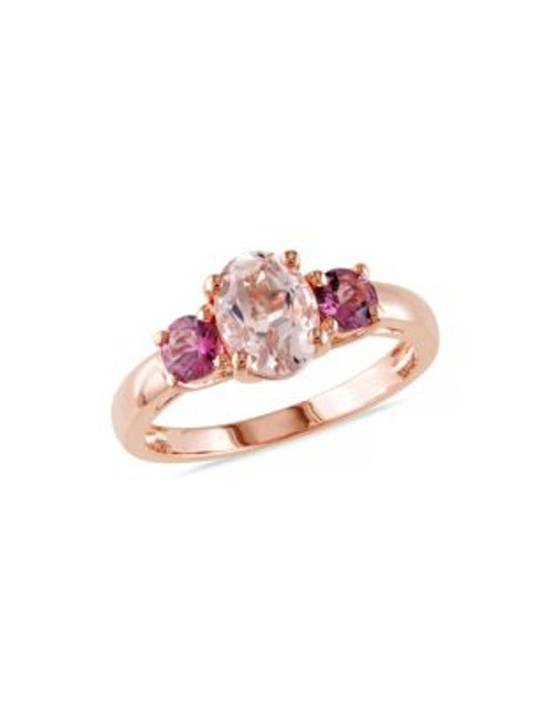 Concerto 1.55TCW Morganite and Pink Tourmaline Ring - PINK - 6