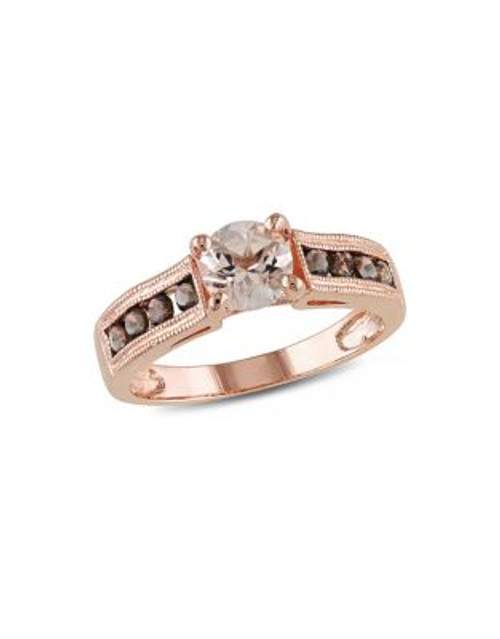 Concerto 1.25 TCW Morganite and Smokey Quartz Ring - PINK - 6