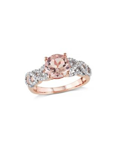 Concerto 1.75TCW Morganite and 0.1tcw Diamond Ring - PINK - 6