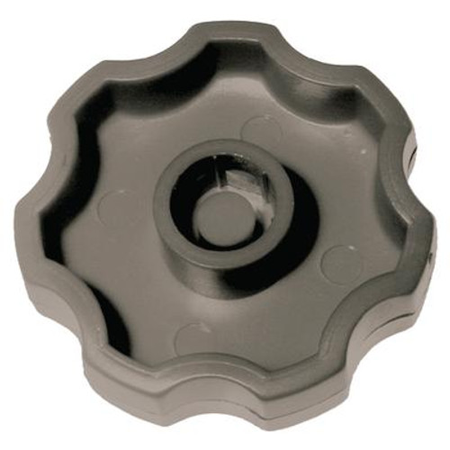 1/4 Flowerette Knob Blk 1Pc