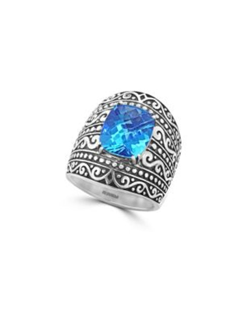 Effy Topaz Sterling Silver Ring - BLUE TOPAZ - 7