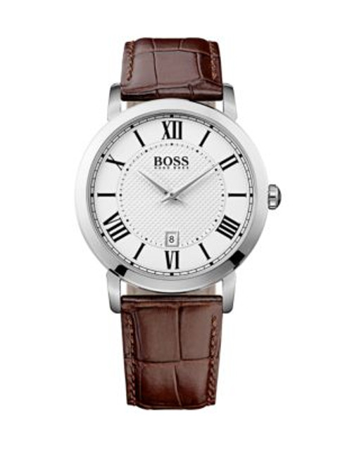 Boss Mens Analog Gentleman 1513136 Watch - BROWN