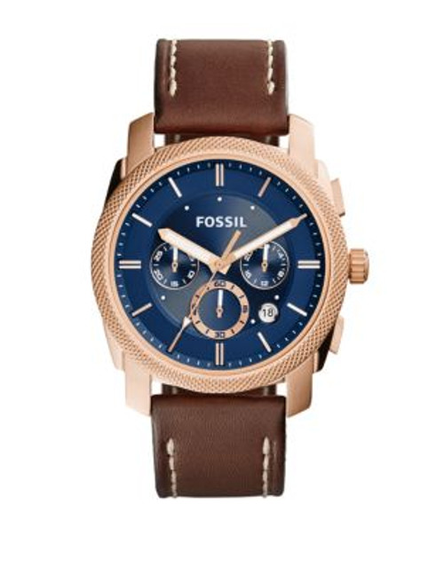 Fossil Mens Chronograph Machine FS5073 Watch - BROWN