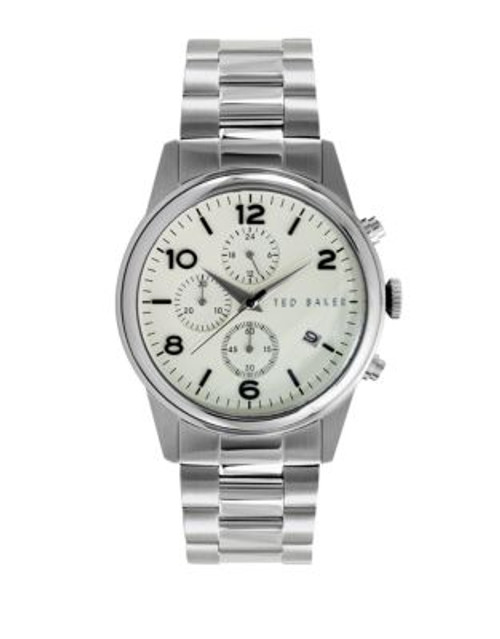 Ted Baker Mens Stainless Steel Chronograph Watch 10017103 - SILVER