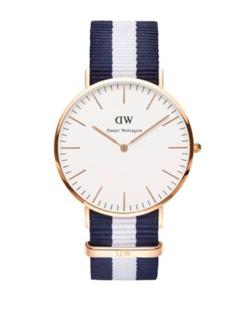 Daniel Wellington Classic Glasgow 40mm Analog Watch - BLUE