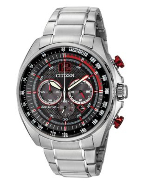 Citizen Drive Mens Stainless Steel Chronograph Watch - SILVER